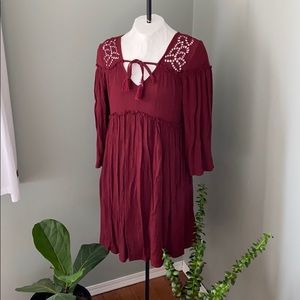 Burgundy Dex Dress